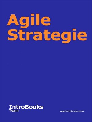 cover image of Agile Strategie